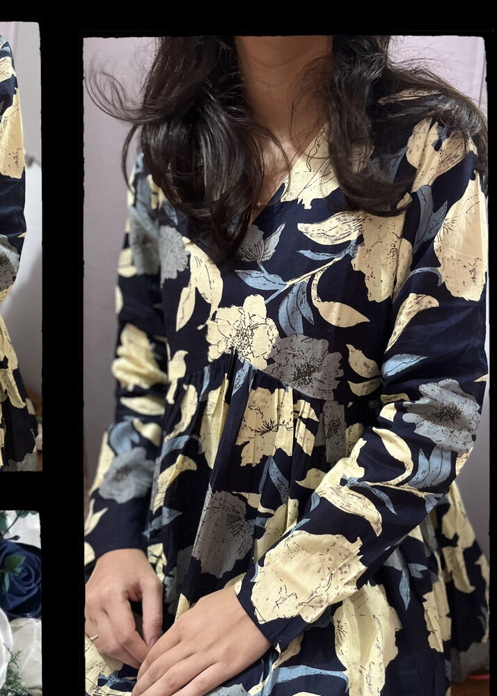 Midnight Botanical Tunic