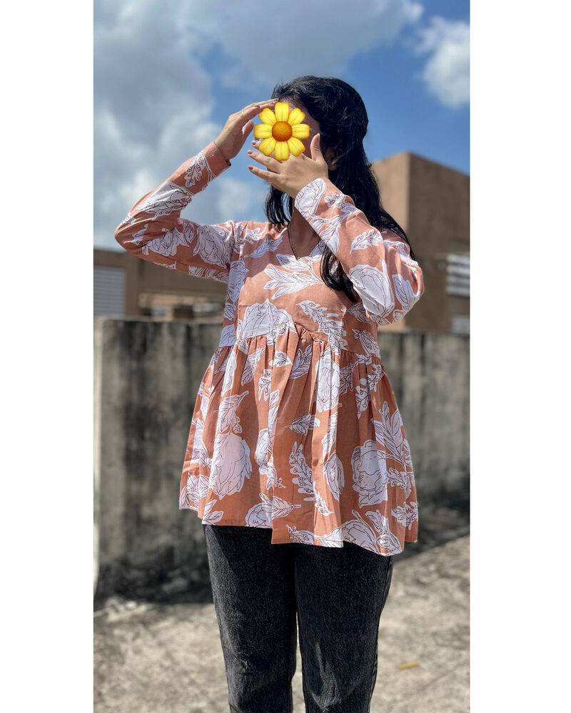 Terracotta Leaf Tunic